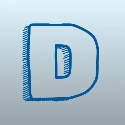 DNS, сеть супермаркетов цифровой и бытовой техники, лого-визитка